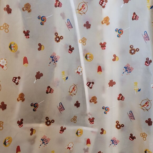 Disneyland Rain Jacket Adult XXXL Parks Food Snacks Zip Up Hood Drawstring 3X - Picture 10 of 11